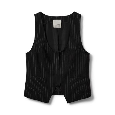 Sofie Schnoor gilet  s254211-0139 white black striped