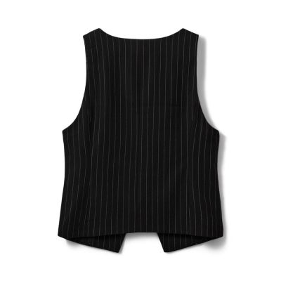 Sofie Schnoor gilet  s254211-0139 white black striped 2