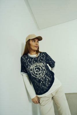 Freequent t-shirt 207158-navy blazer 8