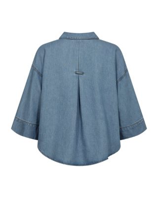 Freequent blouse  207843-light blue denim 2