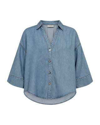 Freequent blouse  207843-light blue denim