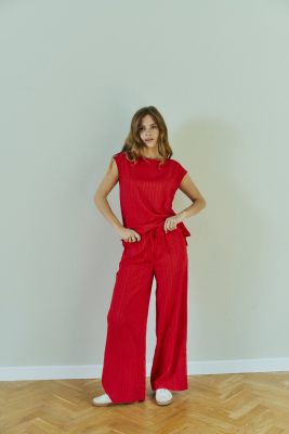 Freequent broek 207686-true red 6
