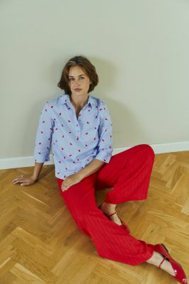 Freequent broek 207686-true red 13