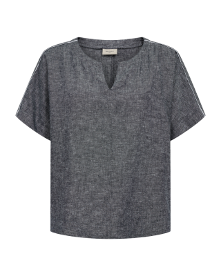 Freequent top  207869-navy blazer mel