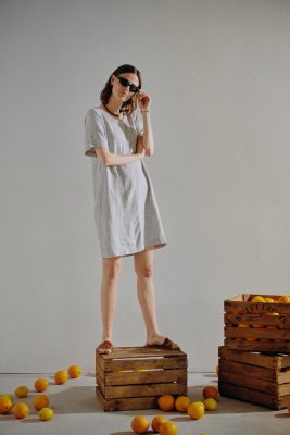 Freequent jurk 206288-coffee bean 10