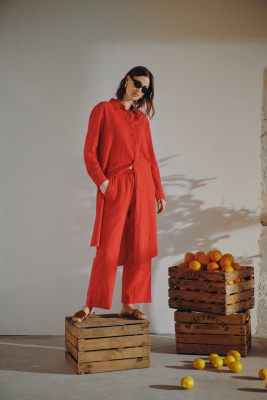 Freequent jurk 126527-true red 7