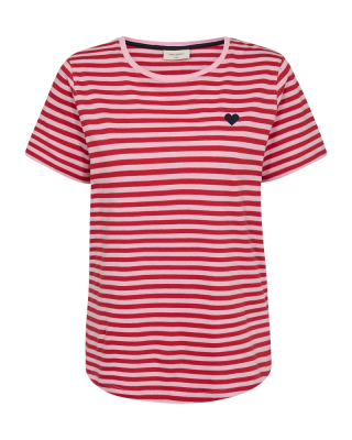 Freequent t-shirt  208288-sweet lilac/true red