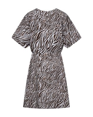 Freequent jurk 208113-br white/coffee bean 2