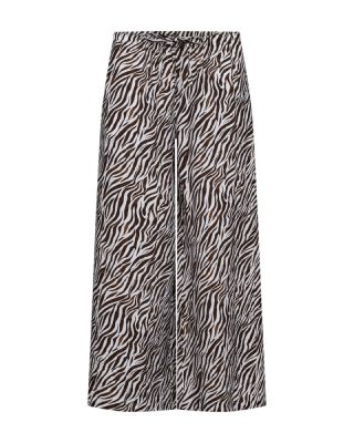 Freequent broek  208115-br white/coffee bean