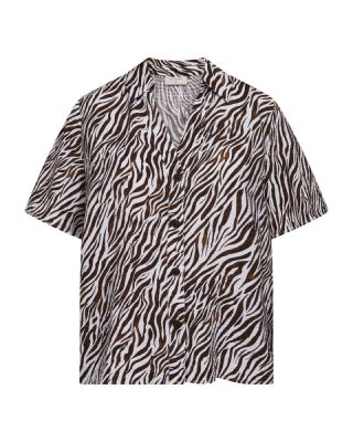 Freequent blouse  208114-br white/coffee bean
