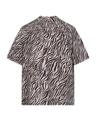 Freequent blouse  208114-br white/coffee bean 6