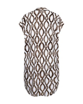 Freequent jurk  208036-br white coffee bean 2