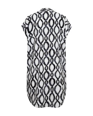Freequent jurk 208036-br white w black 2