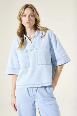 Garcia blouse korte mouw  P260236-9873 3