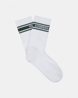 The Goodpeople sokken  Sportsock 25020426-1080 White Green