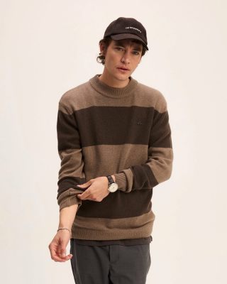 The Goodpeople trui ronde hals  Kylo 25020126-3200 Brown 2
