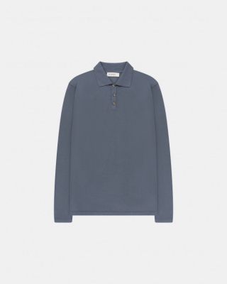 The Goodpeople trui ronde hals  Kai 25020101-2500 Mid Blue