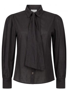 Aaiko blouse  JANESSE TIE CHECK PES 525-191121 1