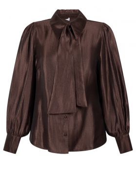 Aaiko blouse  VERONNE TIE SHIMM RAY 517-191419 1