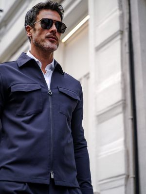 Blue Industry overshirt Pisas25-M100-Navy 9