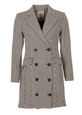 Freebird jurk  Dayana Wv-Pied-Poule-25-3-2073 1