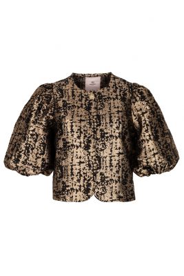 Freebird top  Livia F-Wv-Jaquard-Gold-25-4-2109