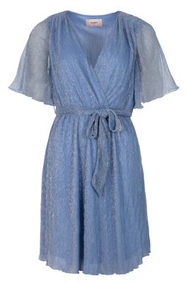 Freebird jurk  Dalena SS F-Jer-Plisse-lurex-26-1-2142