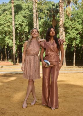 Freebird jurk  Divya F-Jer-Plisse-Lurex-26-2-766 2