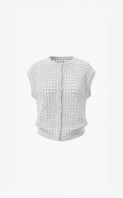 Aimee the Label top  NoaS6 knitted top-white