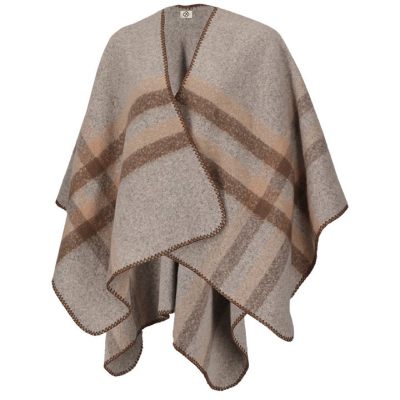 Sarlini poncho  000433-00024-multi woolwhite