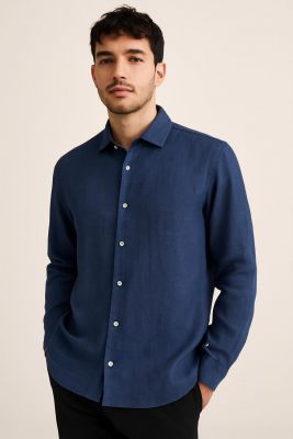 The Goodpeople overhemd  Soho 25010201-7150 Stormy Blue