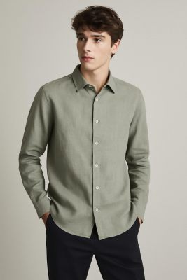 The Goodpeople overhemd  Soho 25010201-8002 Faded green