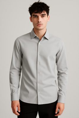 The Goodpeople overhemd  Stirr 25010205-2000 Light grey