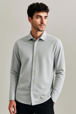 The Goodpeople overhemd  Stirr 25010205-8100 Mint green