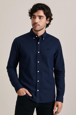 The Goodpeople overhemd  Sort 25020208-7800 Navy