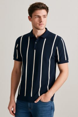 Born with Appetite polo BWA26106GI53-Navy 1