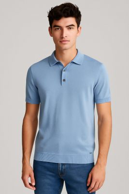 Born with Appetite polo  BWA26106WO51-Light Blue