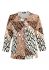 beige/ bro Print
