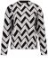 BLACK/SILVER GREY JACQUARD