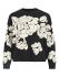 Black/Sandshell flowers