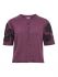 Mauve Wine/Black emb.