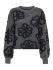 Dark Grey Melange/Black Flowers