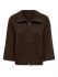 Coffee Bean/Melange/Silver Zipper