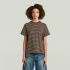 coffee bean/twilight mauve stripe